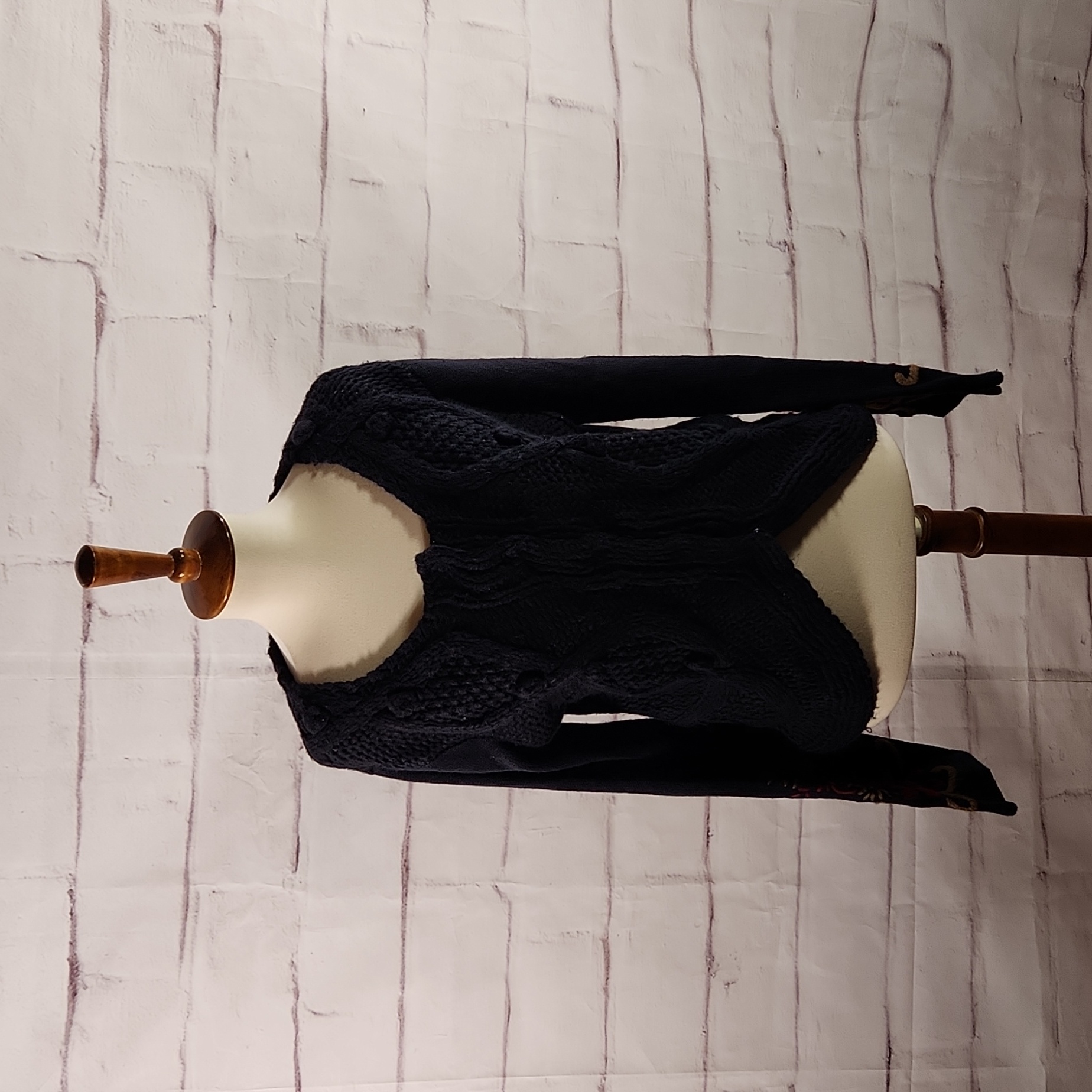 Mystree Embroidered Floral Sweater